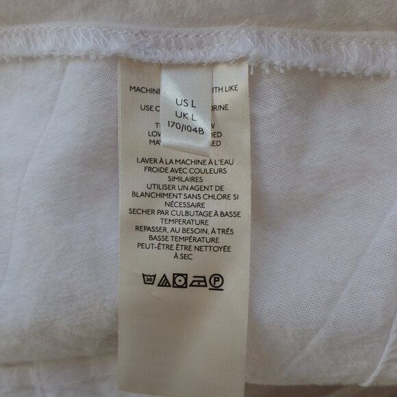 Free People Hi-Low Raw Edge Blouse 100% Cotton Oversized LARGE NWOT - Picture 9 of 10